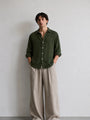 Dark Green Linen Shirt