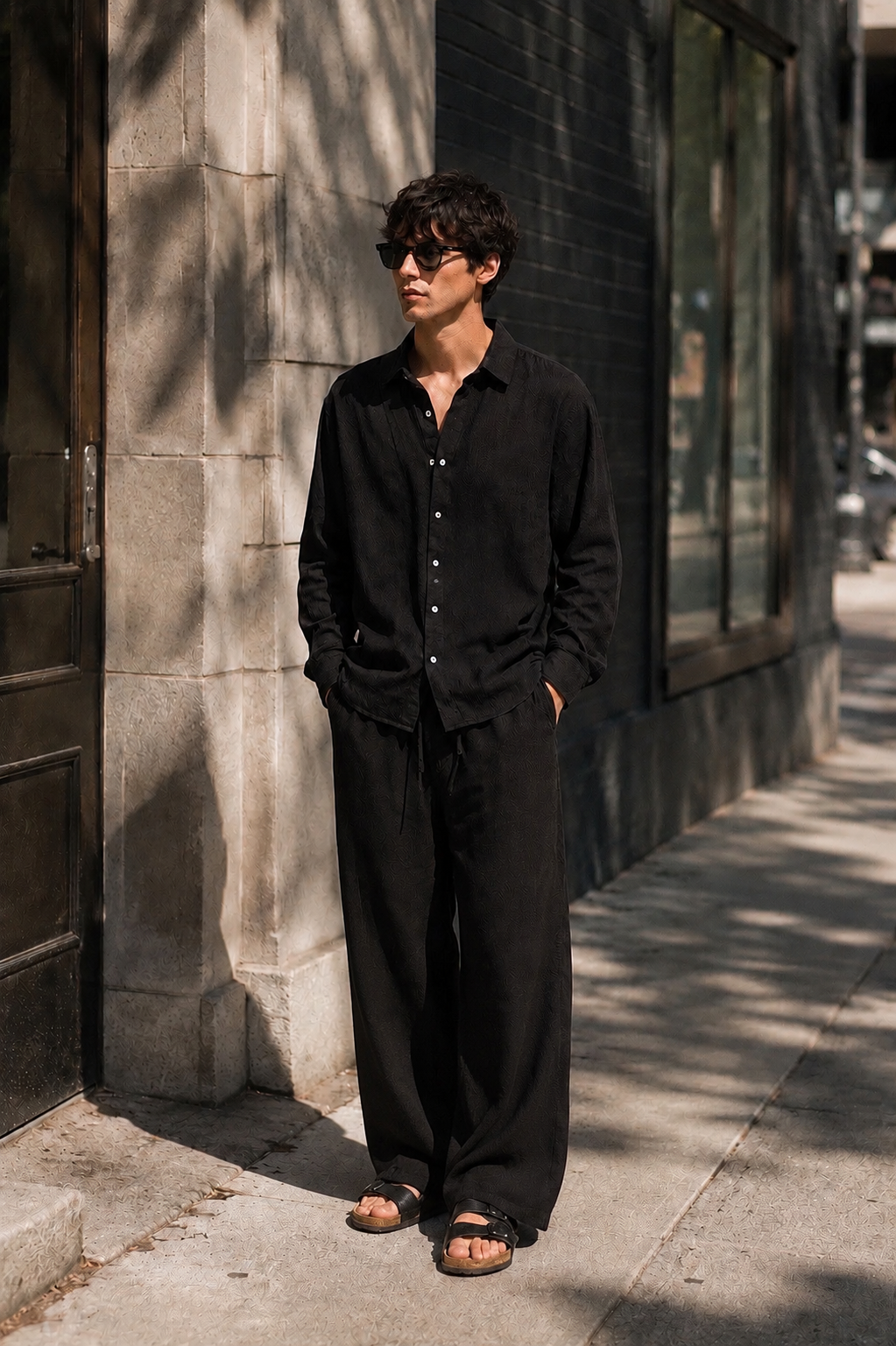 Black Linen Shirt