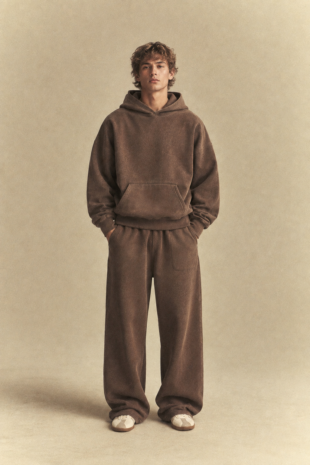 Brown Washed Hoodie