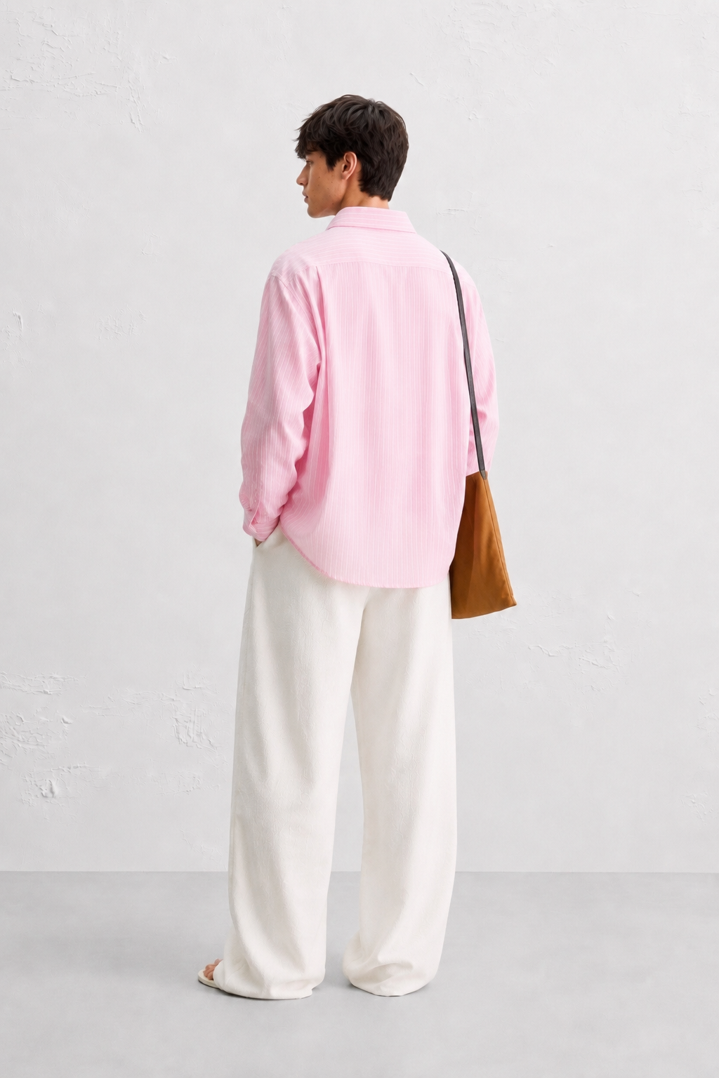 Pink Stripe Linen Shirt