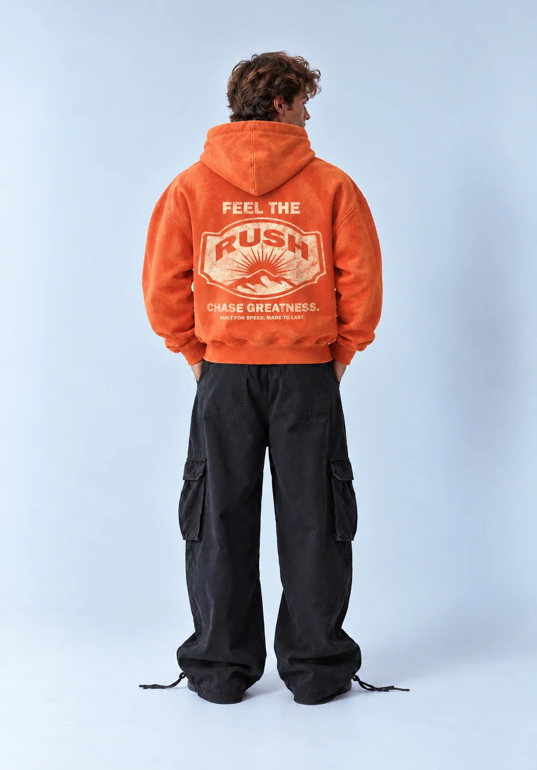 Washed Hoodie - Orange