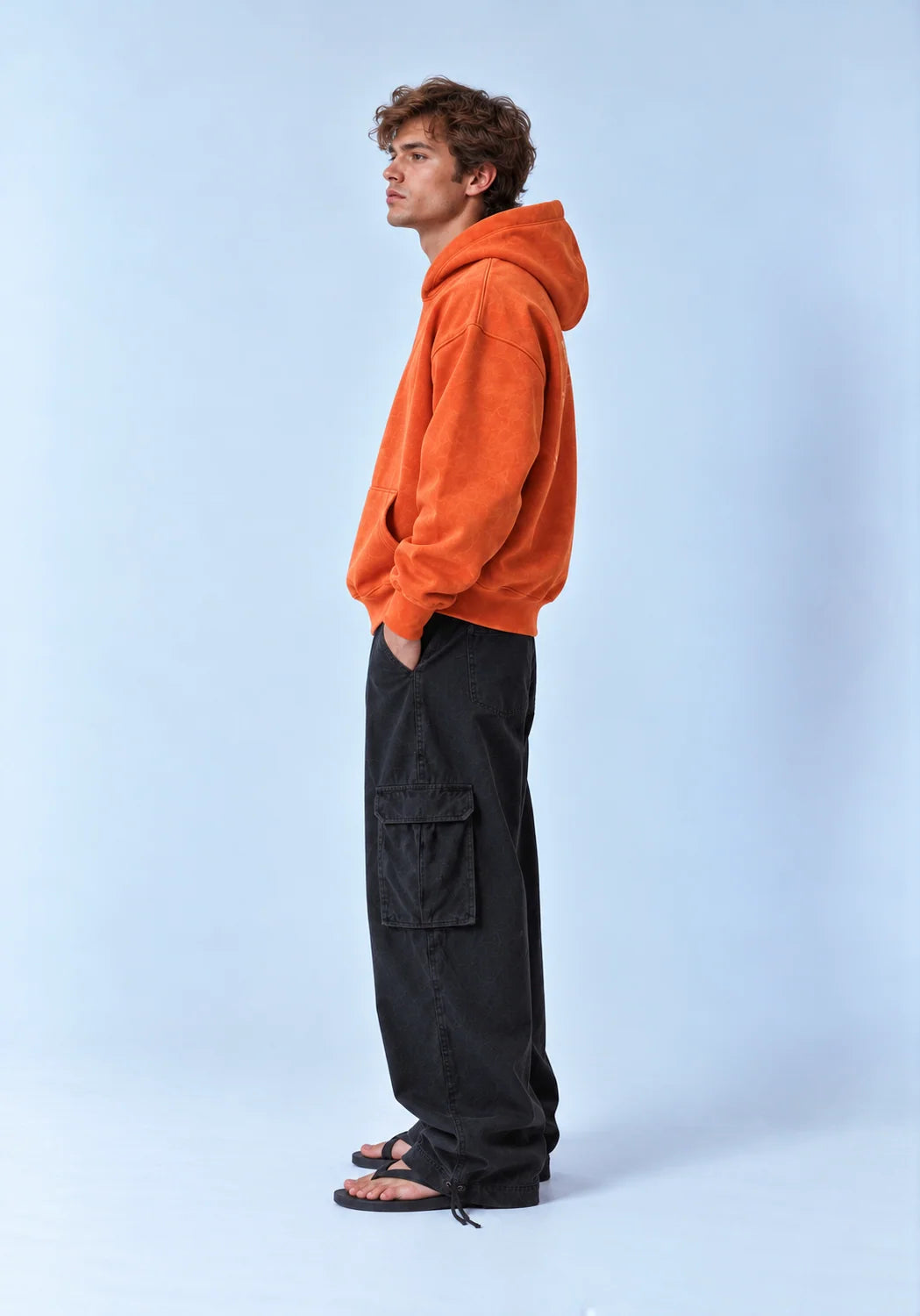 Washed Hoodie - Orange