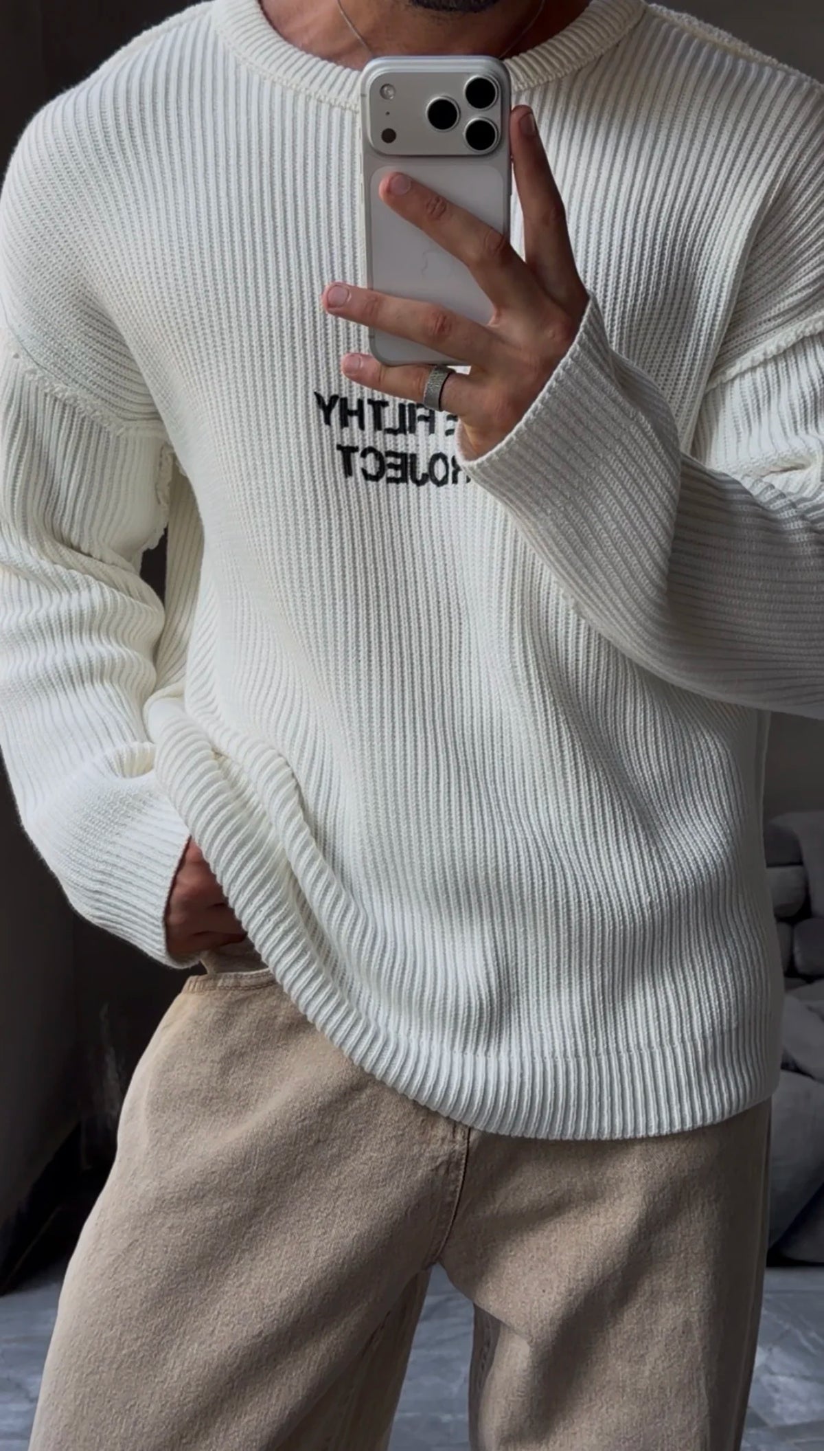 Ribbed Sweatshirt