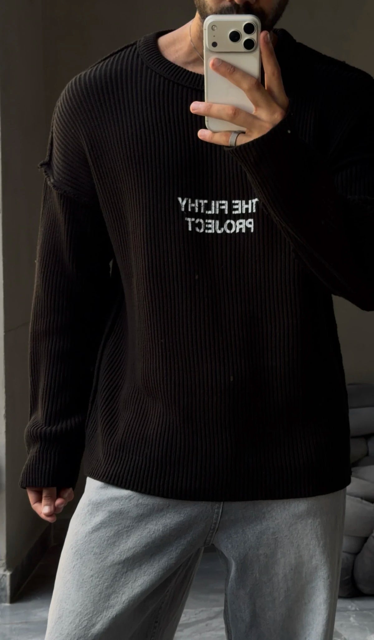 Ribbed Sweatshirt