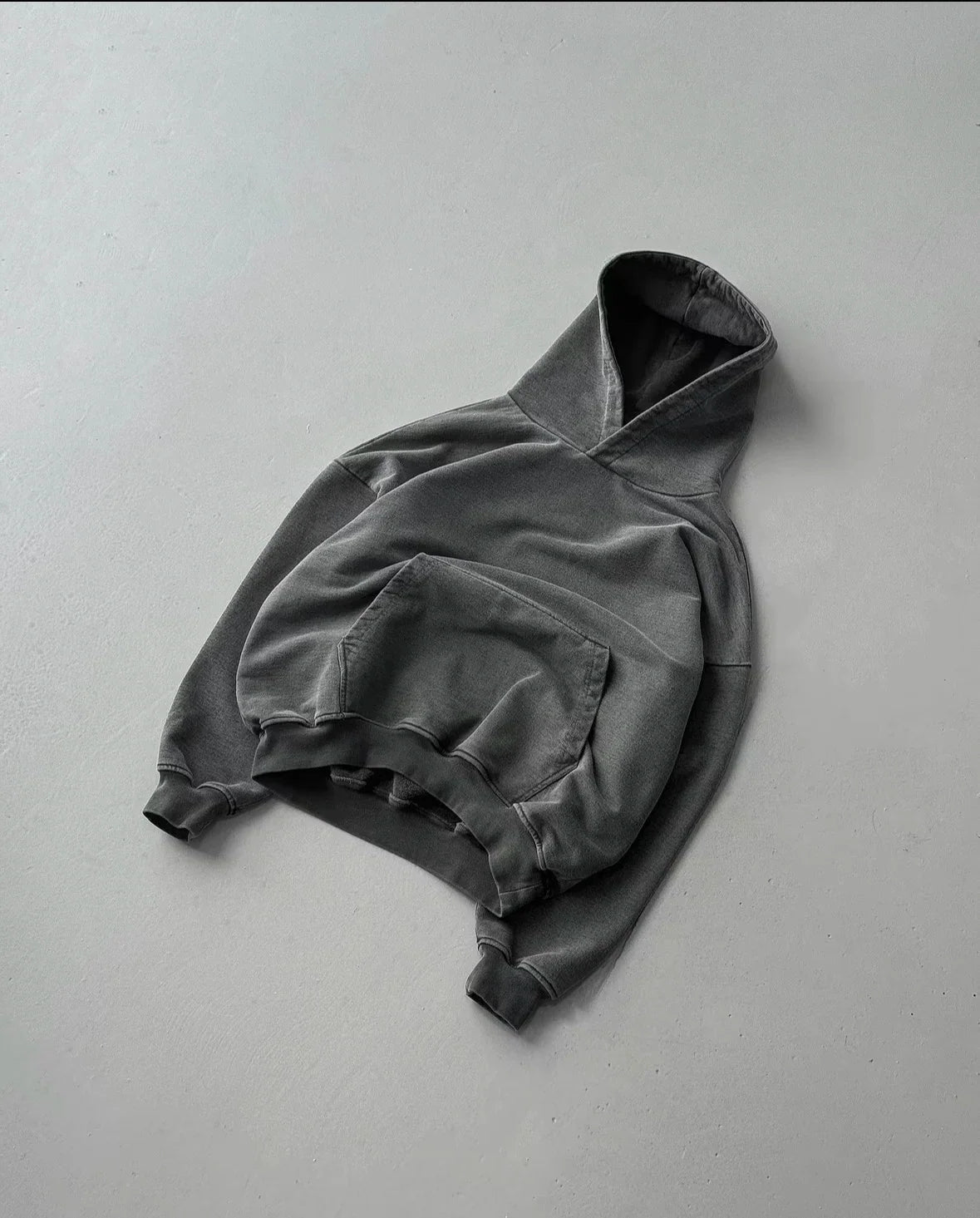 Washed Hoodie - Charcoal