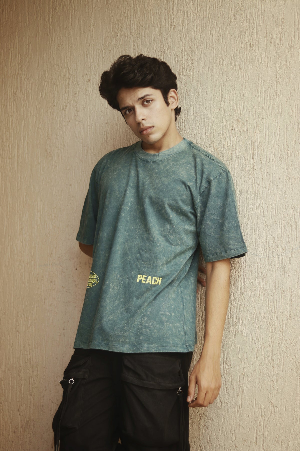 Olive Hue Washed Oversized Tshirt