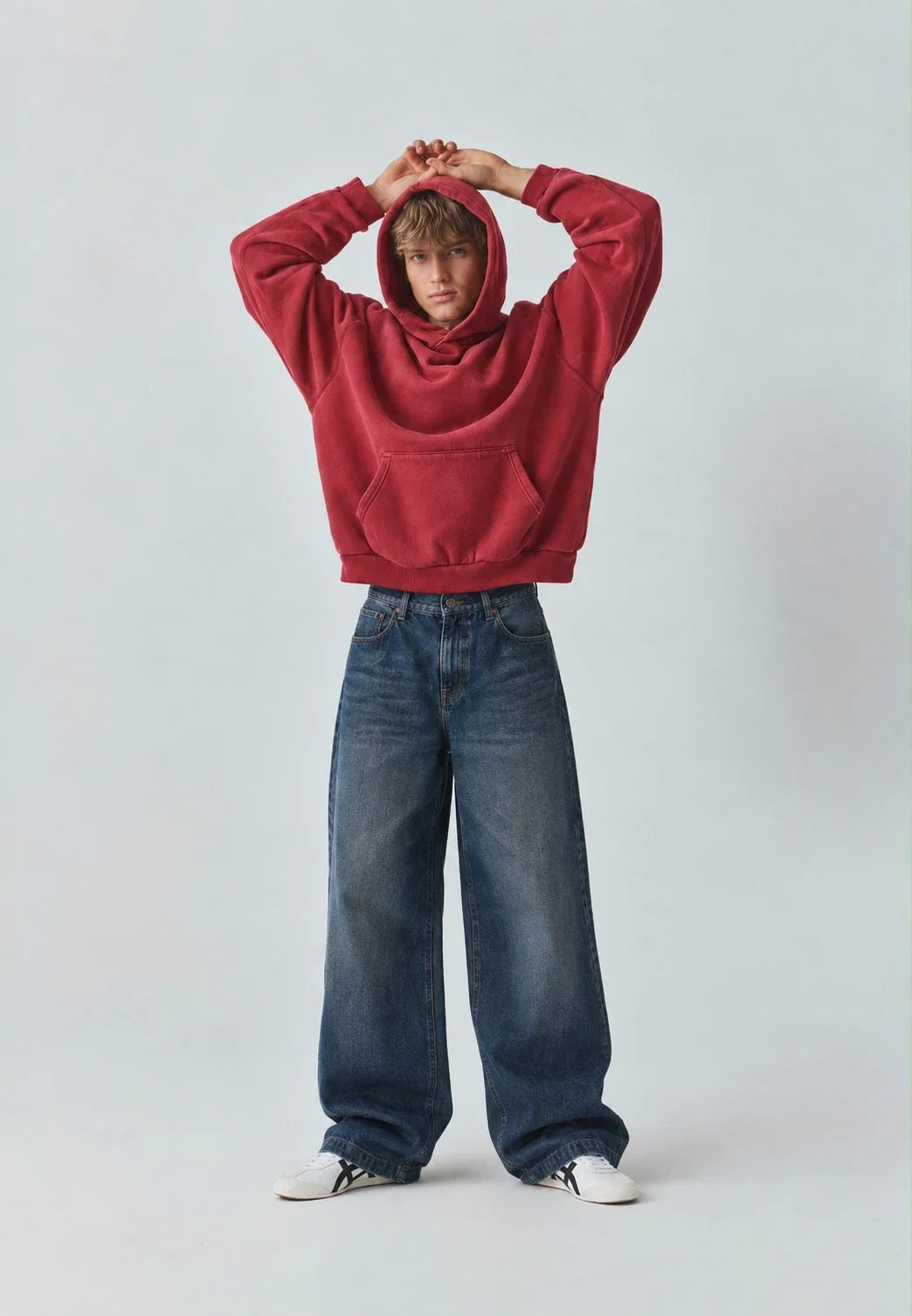 Washed Hoodie - Red
