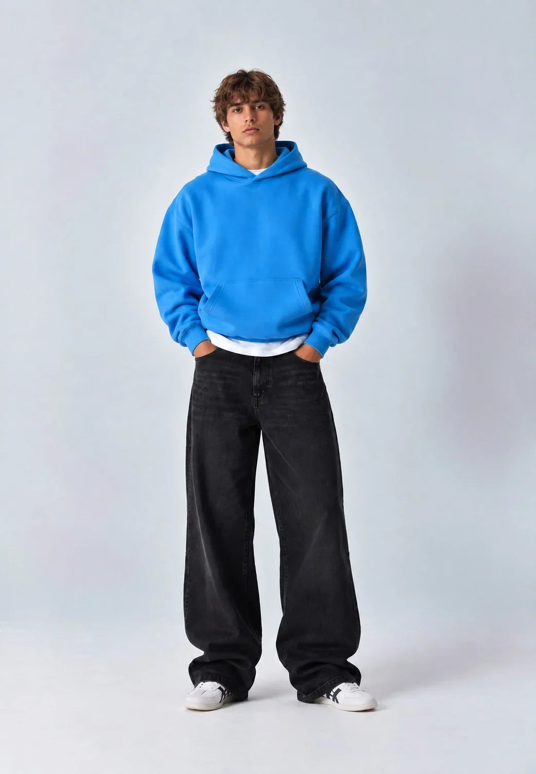 Washed Hoodie - Blue