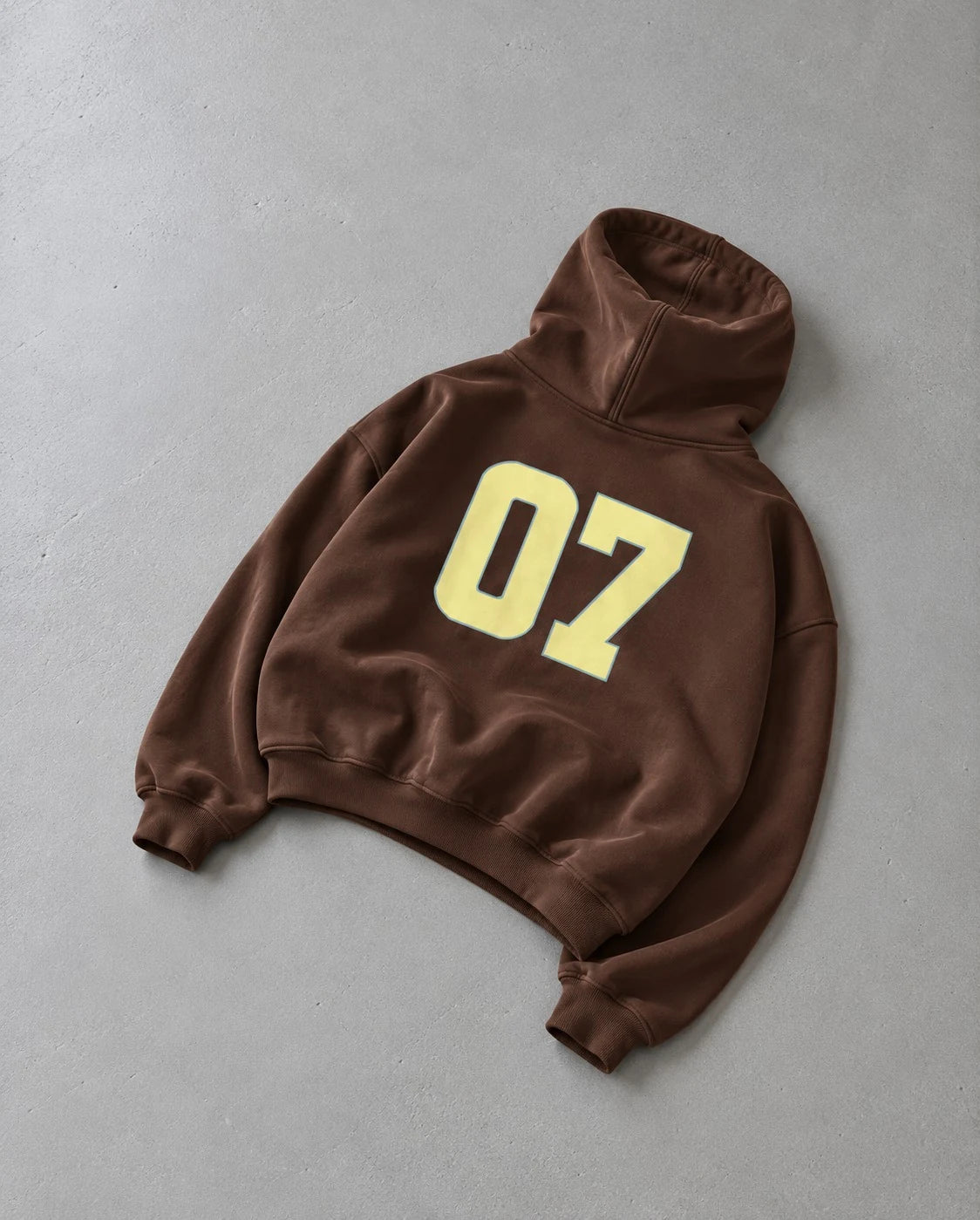 Printed Washed Hoodie