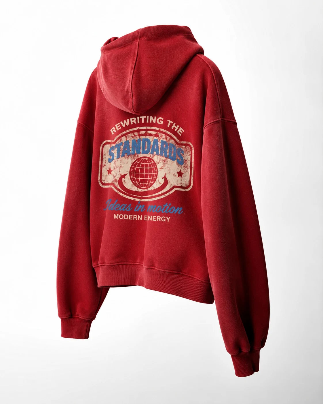 Printed Washed Hoodie