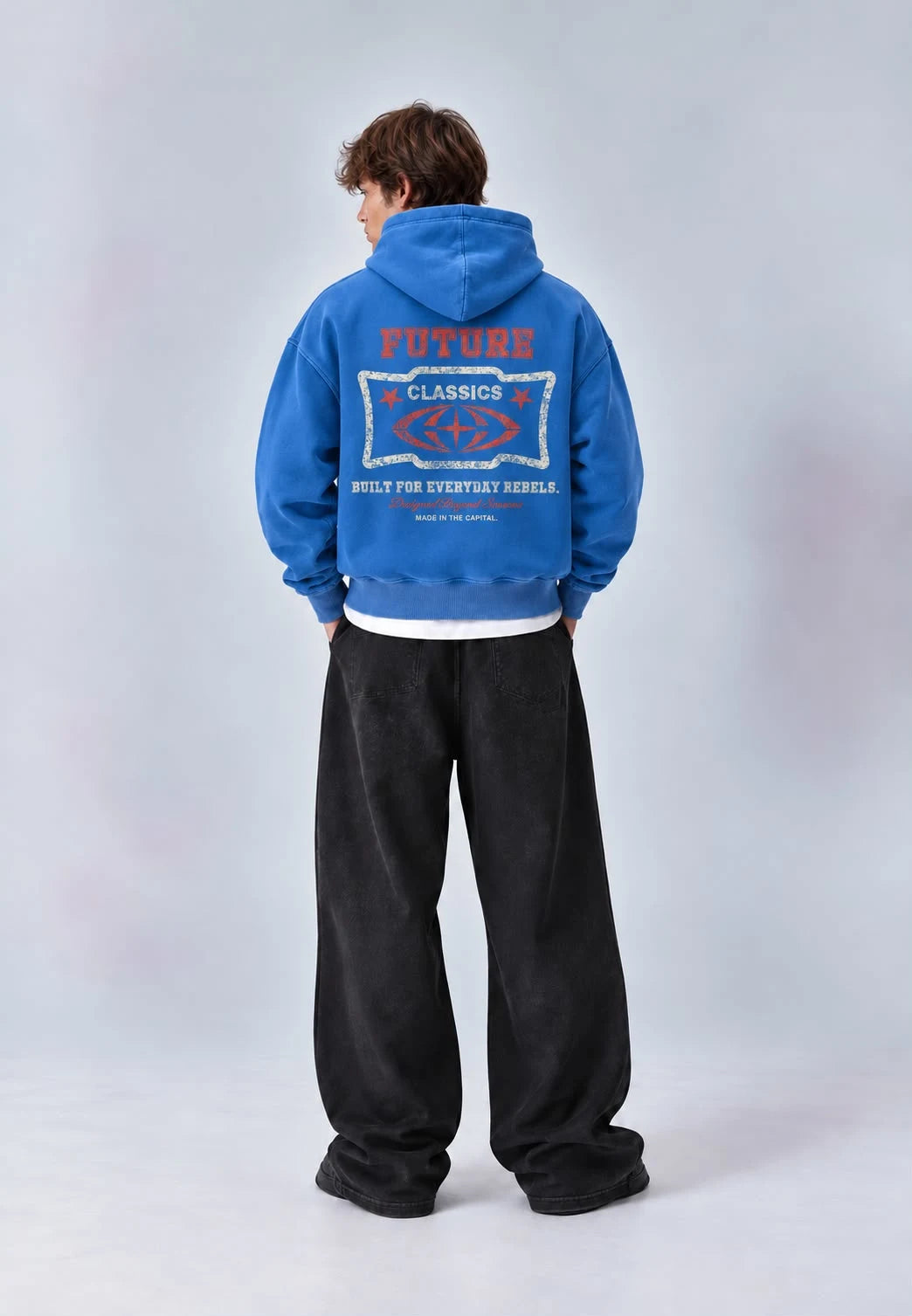Printed Washed Hoodies