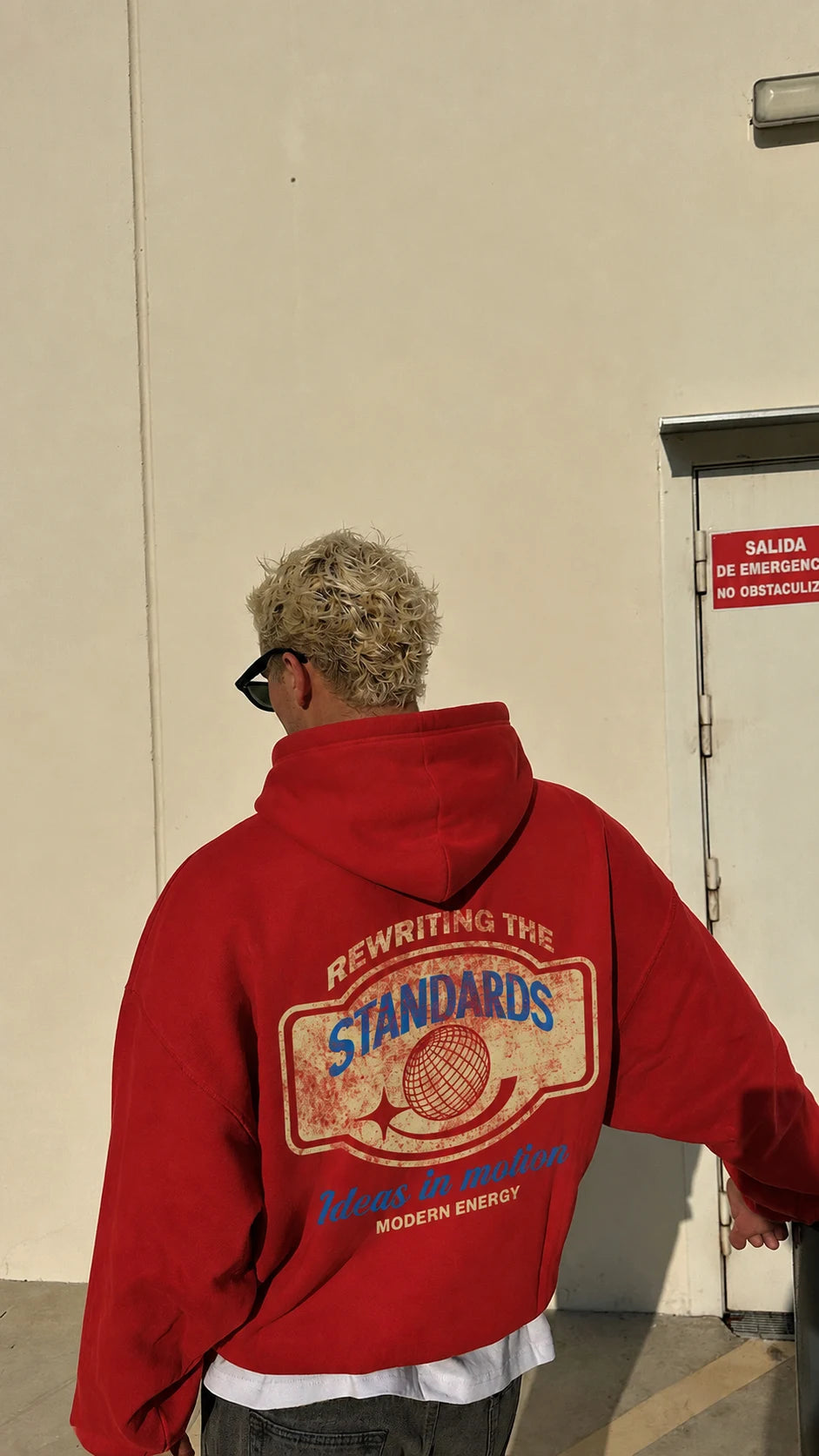 Printed Washed Hoodie