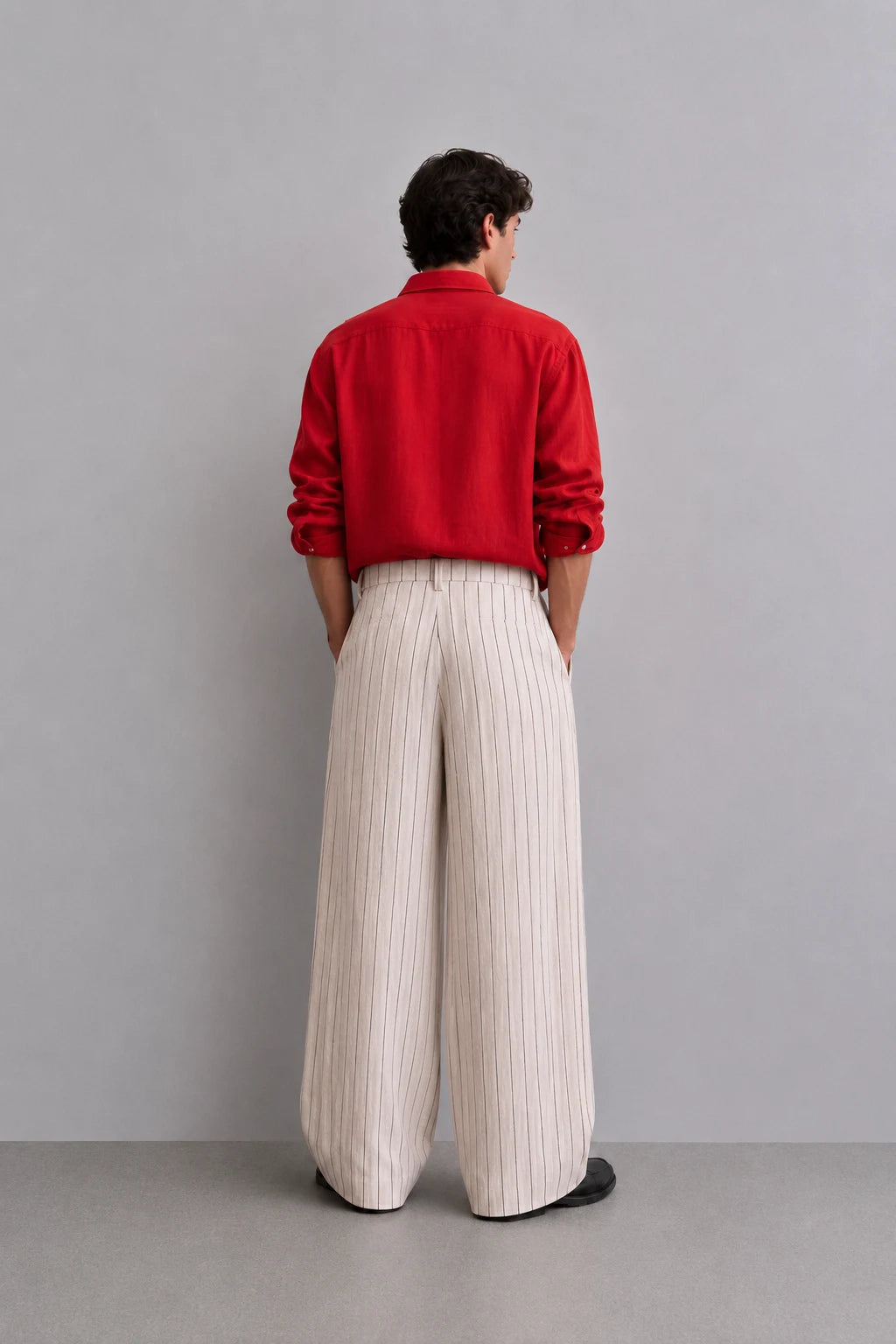 Brick Red Linen Shirt