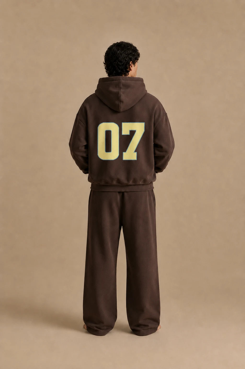 Printed Washed Hoodie