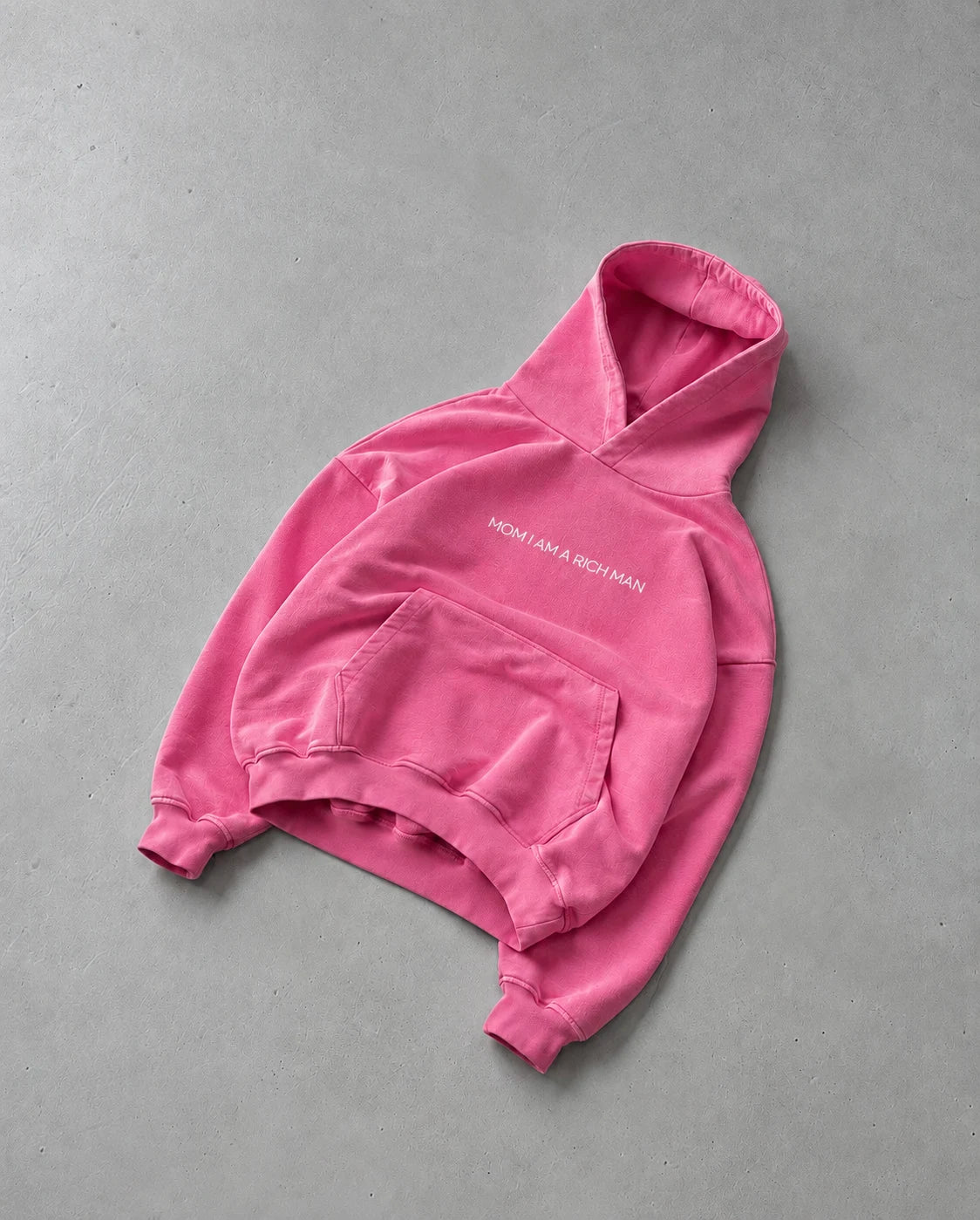 Printed Washed Hoodie