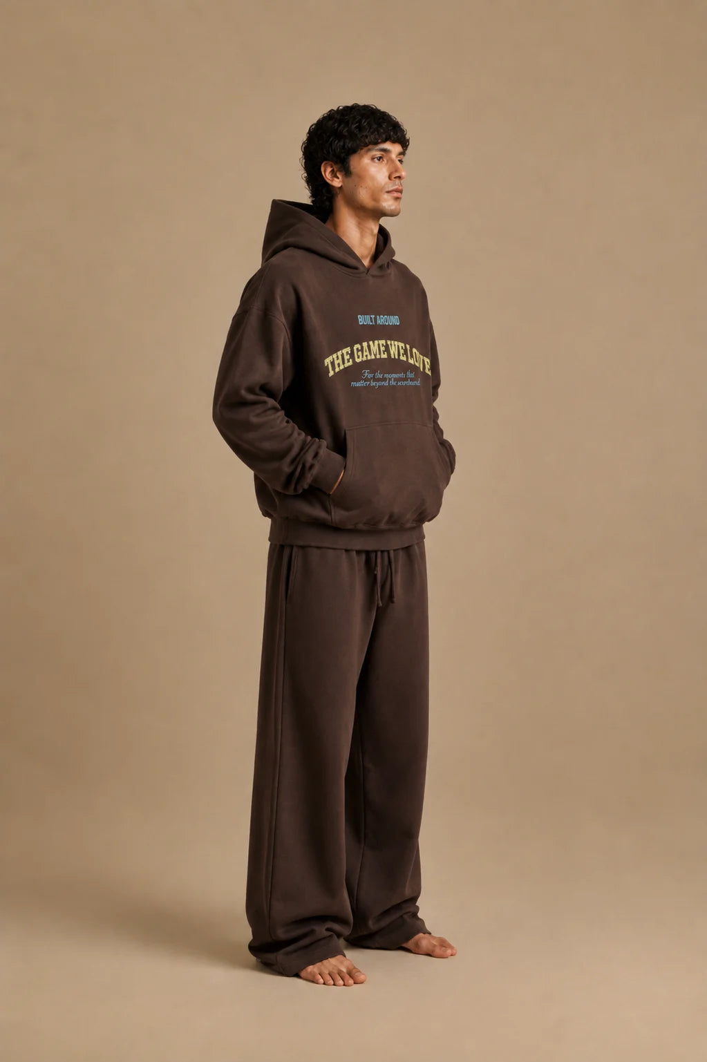 Printed Washed Hoodie