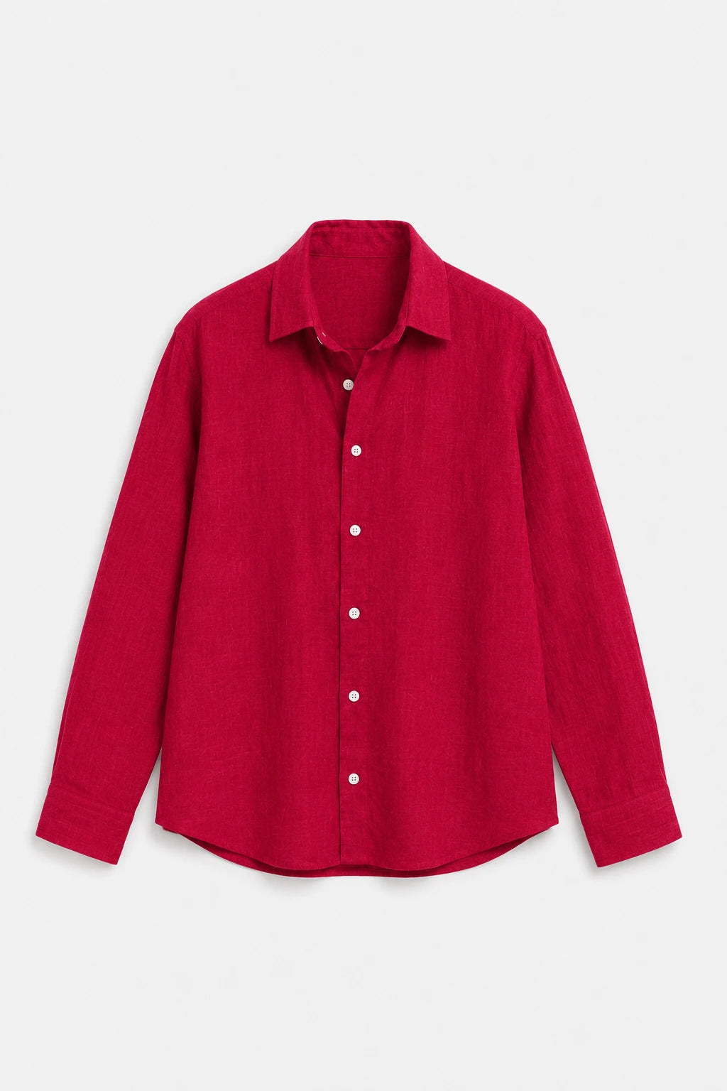 Brick Red Linen Shirt