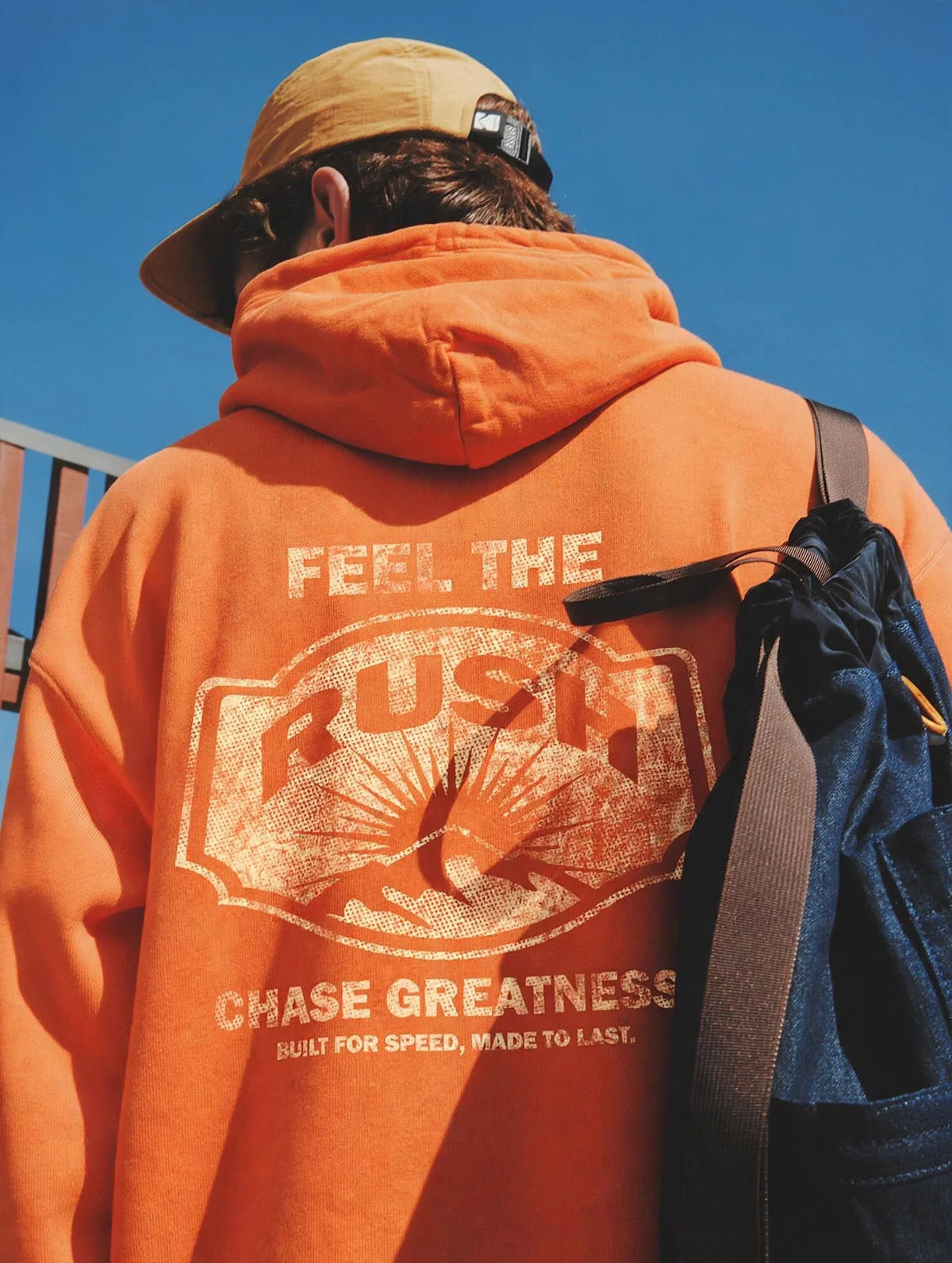 Washed Hoodie - Orange
