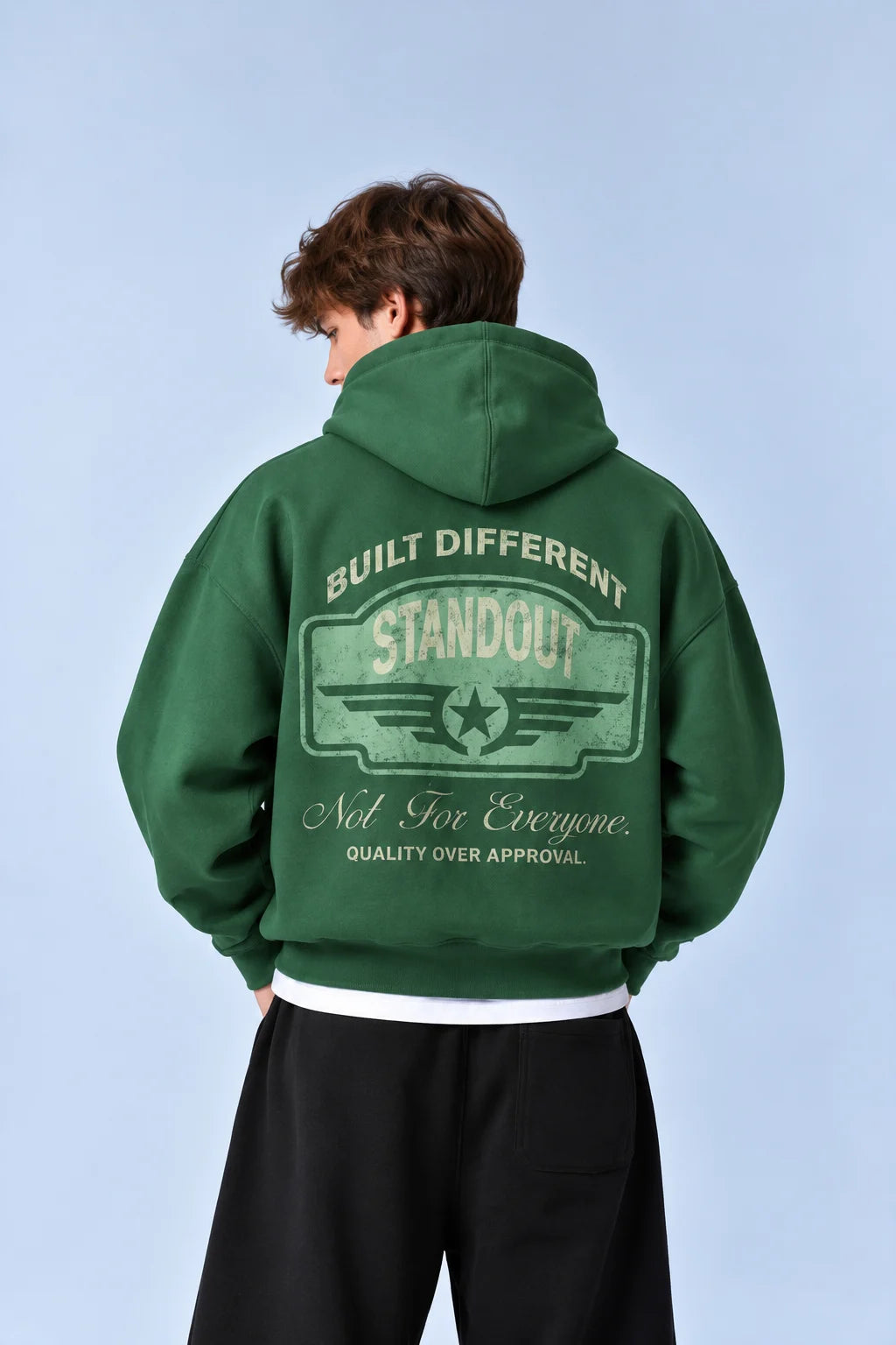 Printed Washed Hoodie
