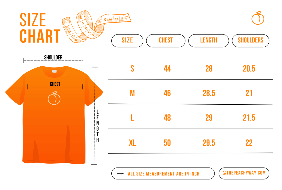 Size chart for 