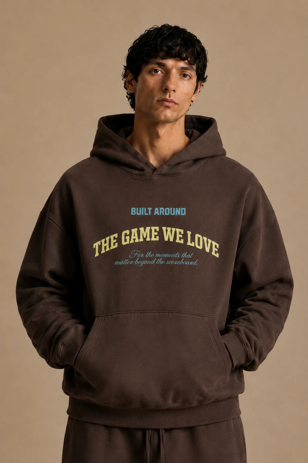 Printed Washed Hoodie